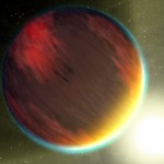 Sunset on Osiris An artist's concept of what a sunset would look like on HD 209458b