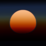 Sunset on HD 189733 b An artists concept of what a sunset would look like if one were on the exoplanet HD 189733 b