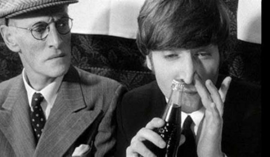 John Lennon Sniffing Coke Beetles legend John Lennon snorting Coke