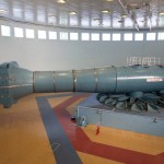 The cosmonaut training centrifuge at the Baikonur space complex.