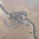 The Baikonur Star City space complex as seen from space