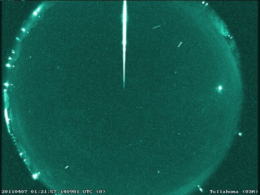 A bright fireball meteor over Tullahoma, Tenn