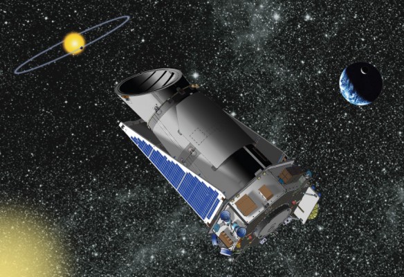 An artist rendering of the Kepler Space Telescope