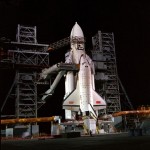 Buran on the launch pad