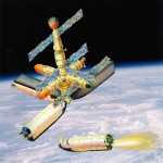 A proposed Soviet space combat station with Buran's blocs.