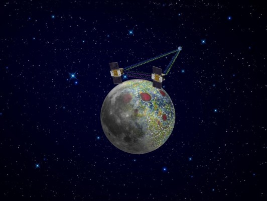 And artists rendering of the GRAIL space craft
