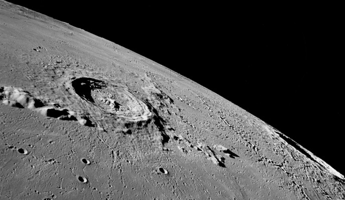 A picture of the lunar surface taken by Apollo 17